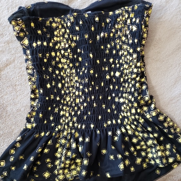 Size Small Black Sparkly Tube Top - Picture 5 of 8